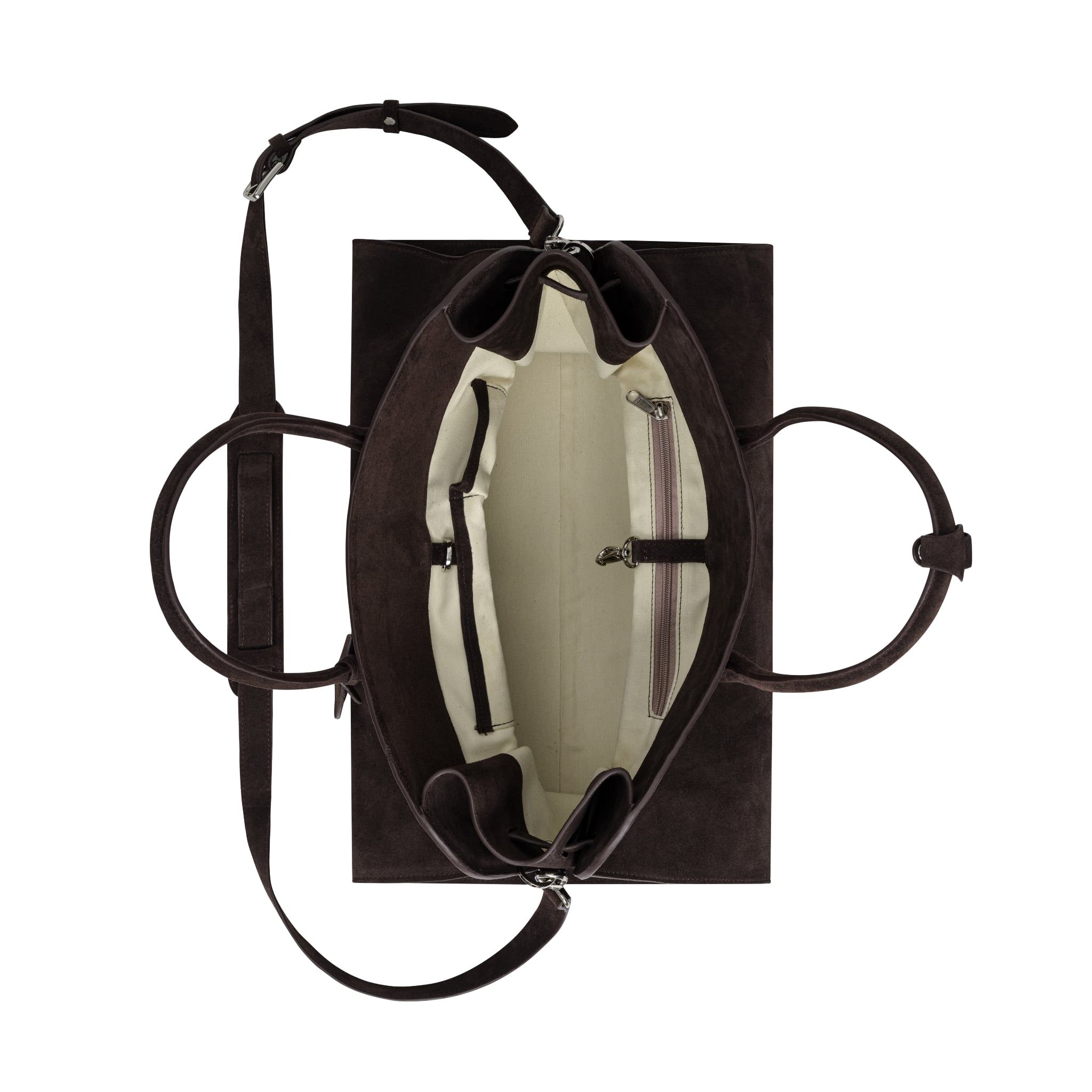  AASTU CARRYALL BAG // BROWN MILL / SILVER 