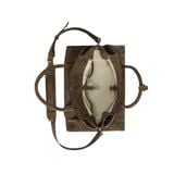  AASTU CARRYALL SUEDE LEATHER BAG //  WARM TAN / GOLD 