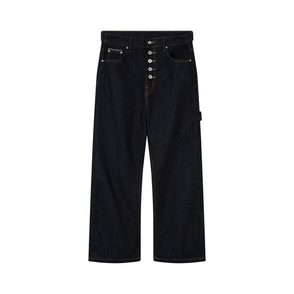  AA RIB DENIM PANTS // BLACK 