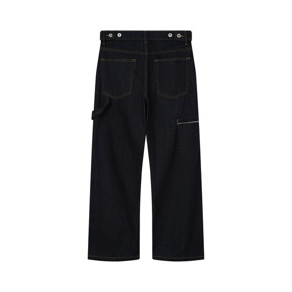  AA RIB DENIM PANTS // BLACK 