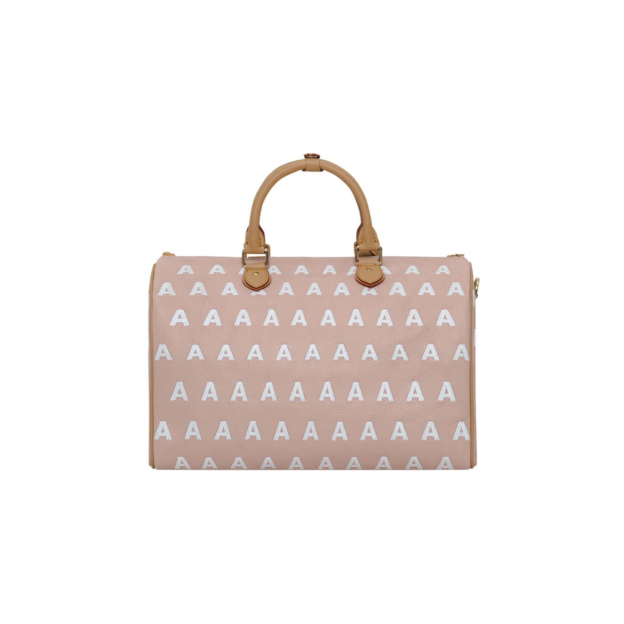  AA EMBROIDERED LOGO BOSTON BAG // MEDIUM 