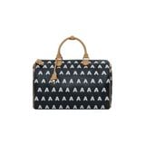  AA EMBROIDERED LOGO BOSTON BAG // BLACK 