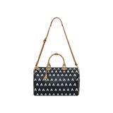  AA EMBROIDERED LOGO BOSTON BAG // BLACK 