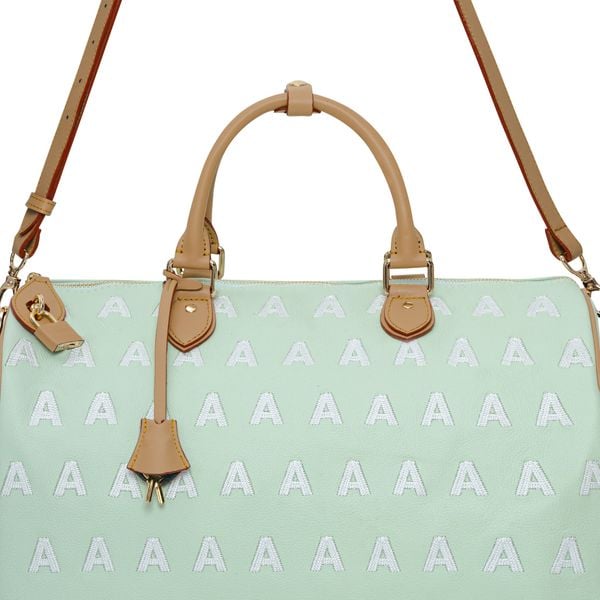  AA EMBROIDERED LOGO BOSTON BAG // MINT 