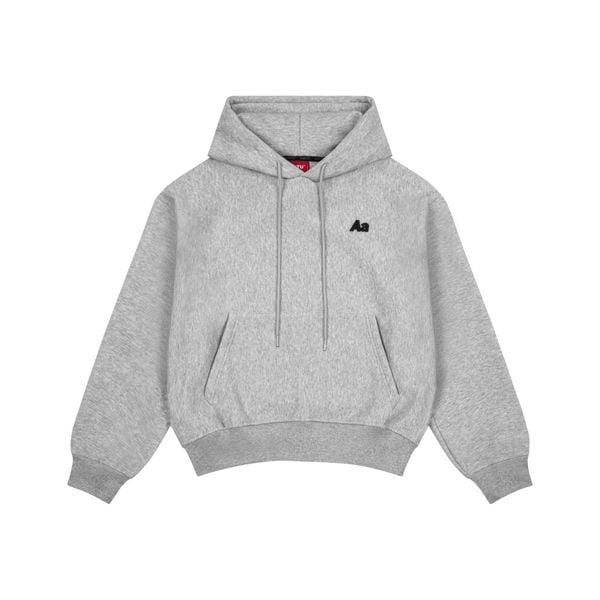  AA ICON FITTED HOODIE // GREY 