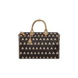  AA EMBROIDERED LOGO BOSTON BAG //  COFFEE 