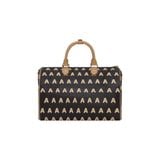  AA EMBROIDERED LOGO BOSTON BAG //  COFFEE 