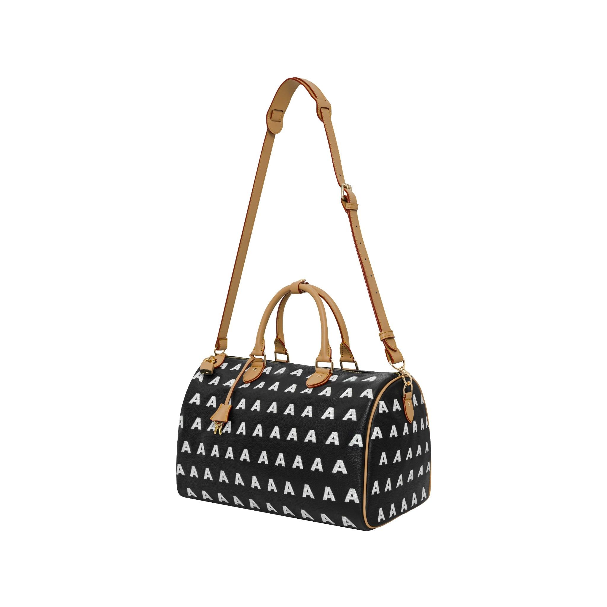  AA EMBROIDERED LOGO BOSTON BAG // SMALL 