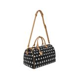  AA EMBROIDERED LOGO BOSTON BAG // BLACK 