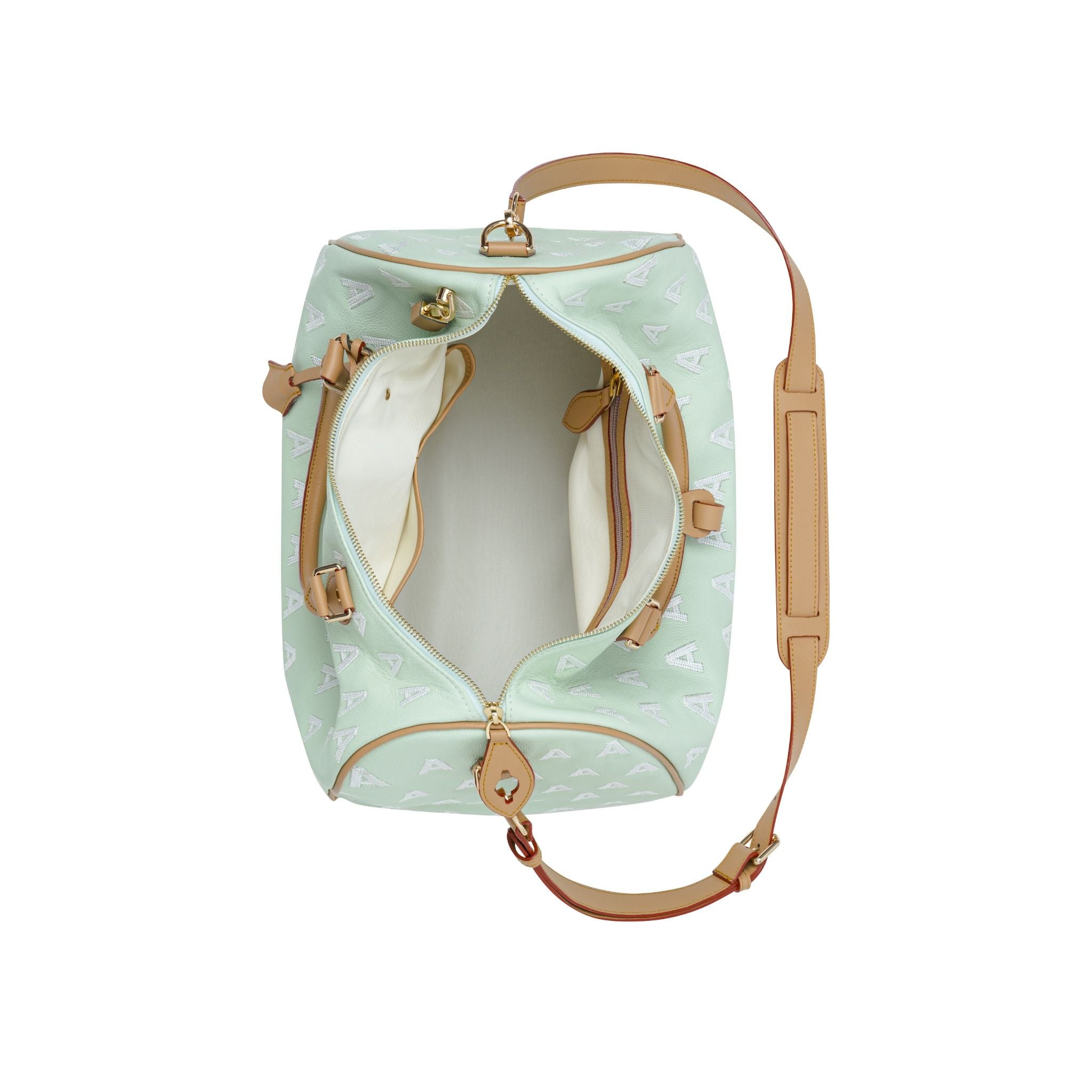  AA EMBROIDERED LOGO BOSTON BAG // MEDIUM 