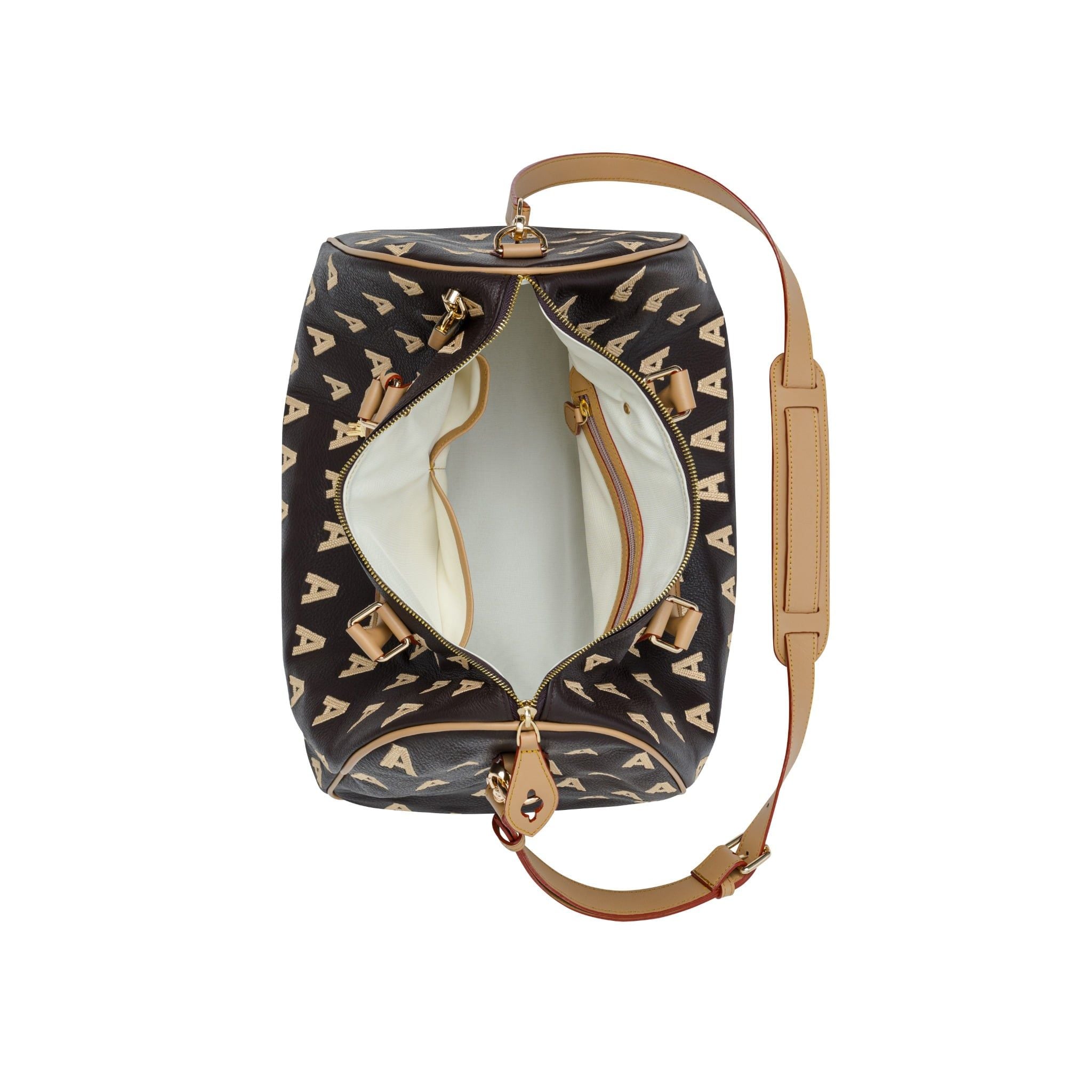  AA EMBROIDERED LOGO BOSTON BAG // MEDIUM 