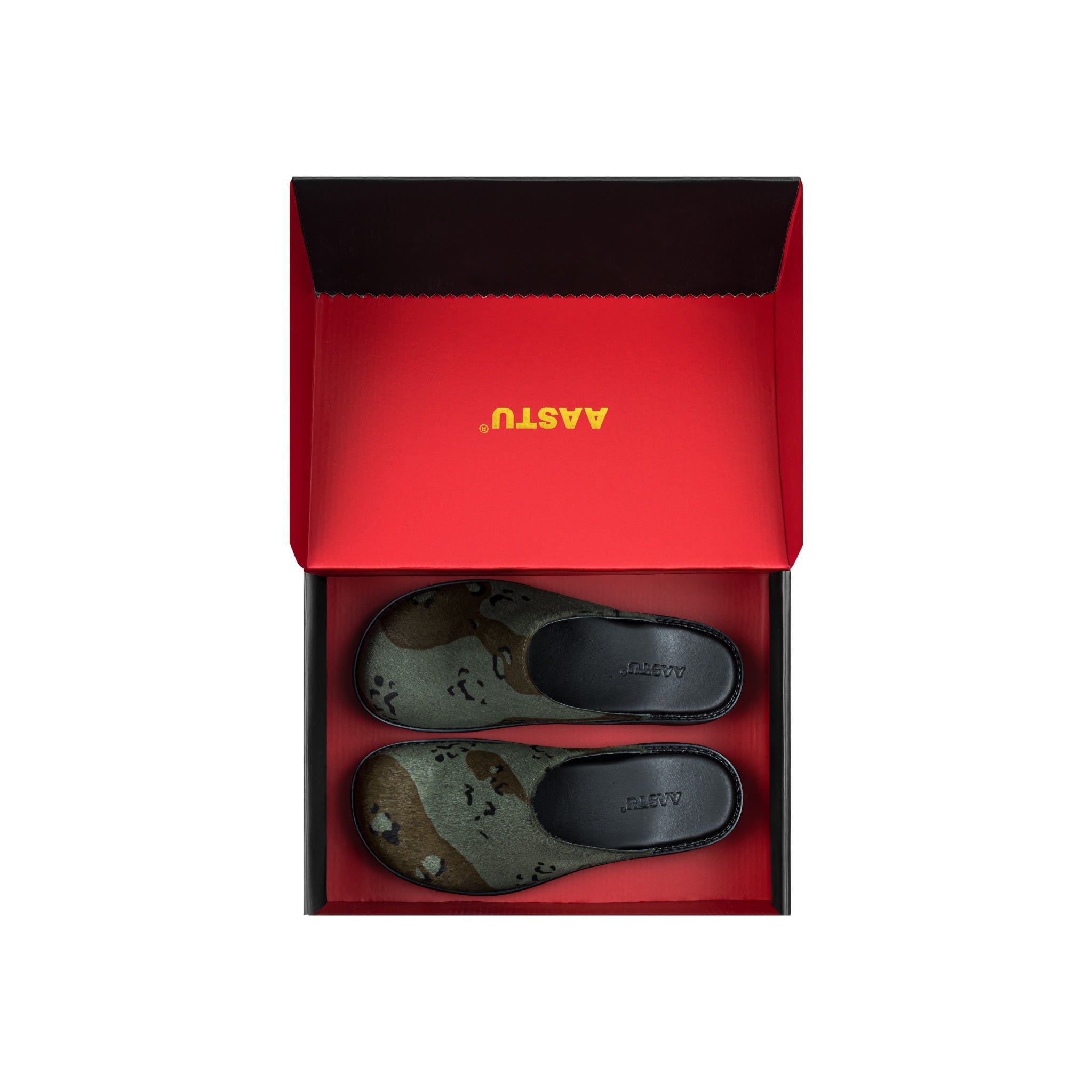  AA CLOG FUR LEATHER // CAMO 