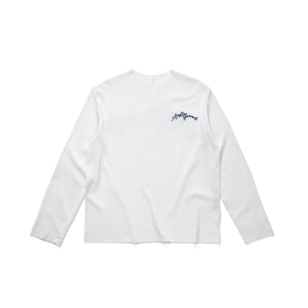  GARMENT WAFFLE LONG SLEEVE // WHITE 