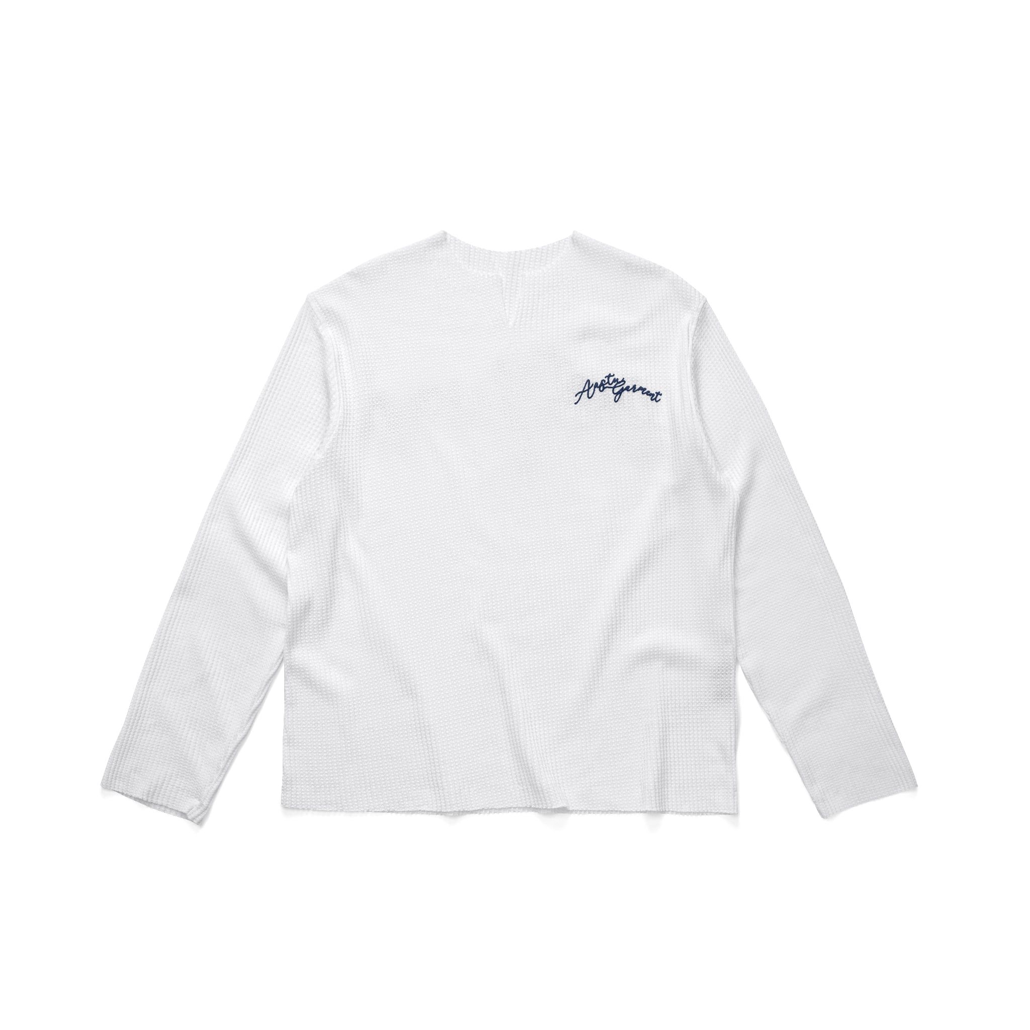 GARMENT WAFFLE LONG SLEEVE // WHITE 