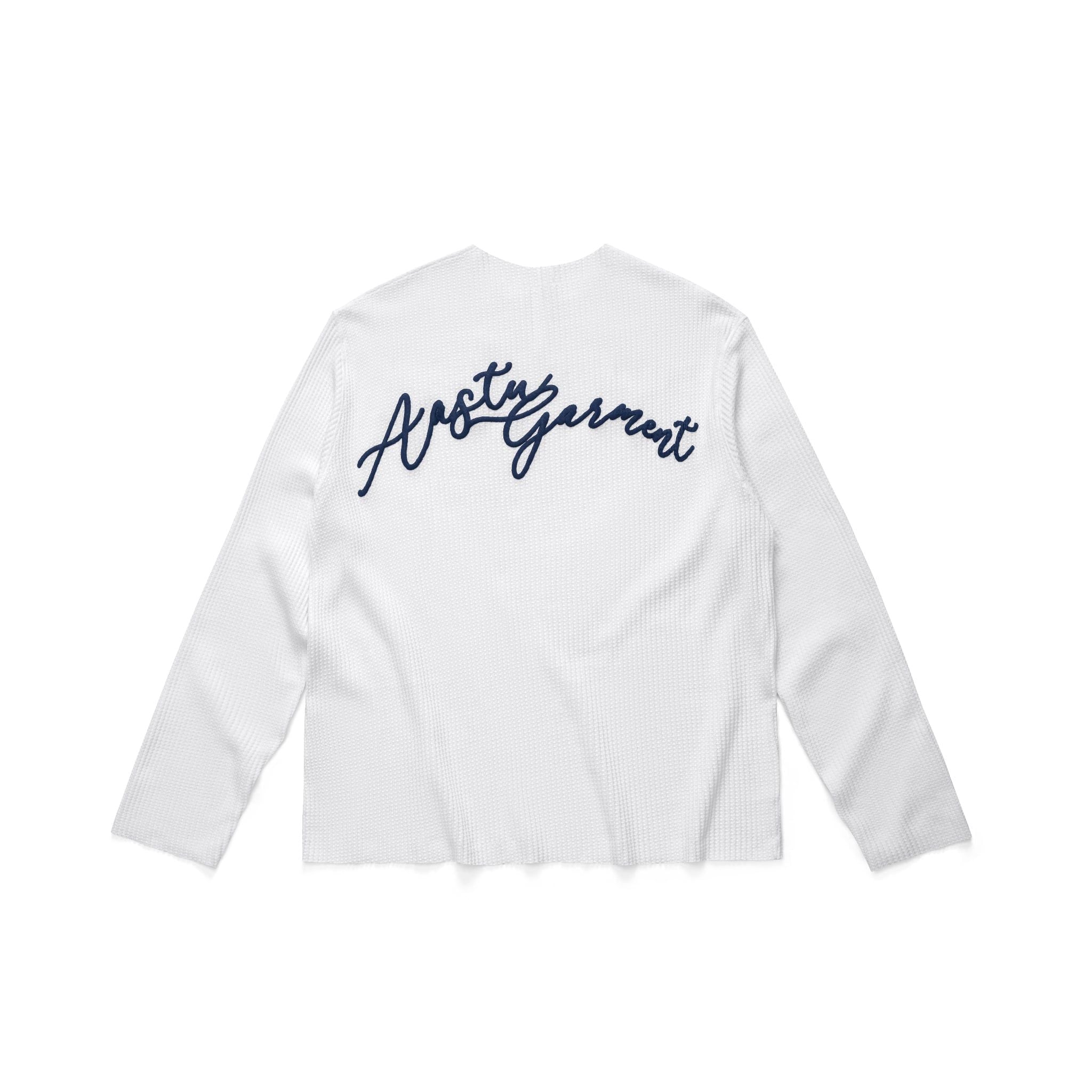  GARMENT WAFFLE LONG SLEEVE // WHITE 