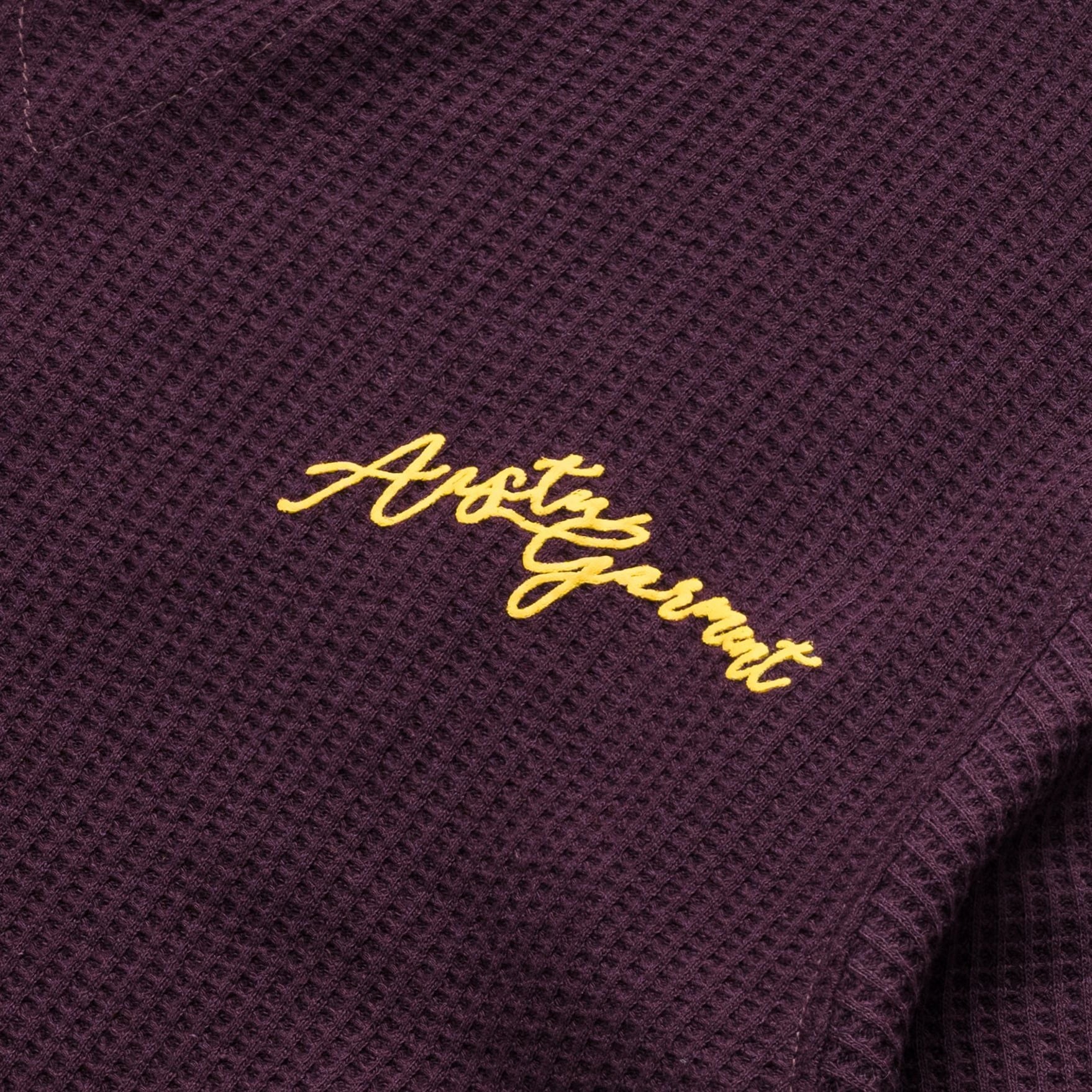  GARMENT WAFFLE LONG SLEEVE // RED RUM 