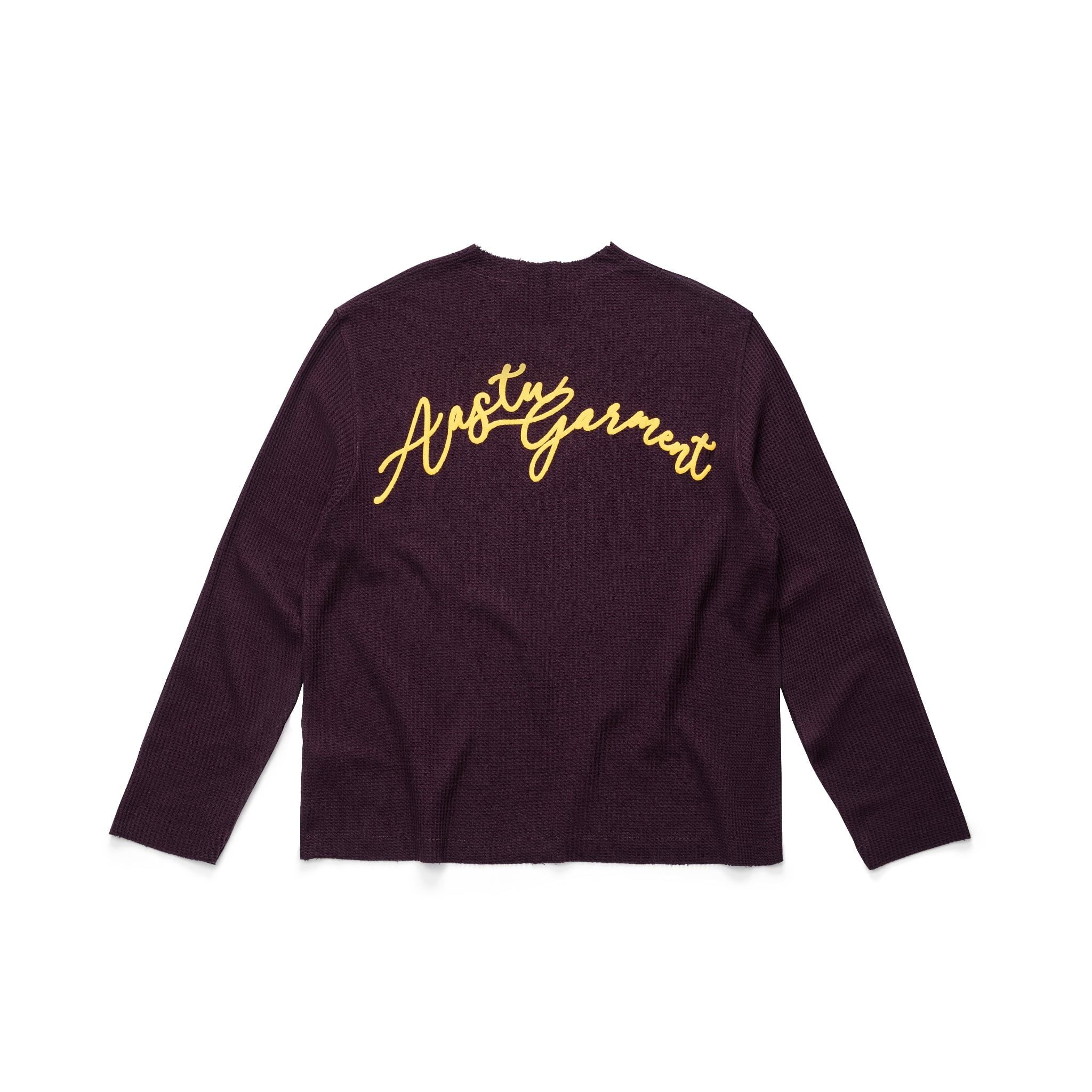 GARMENT WAFFLE LONG SLEEVE // RED RUM 