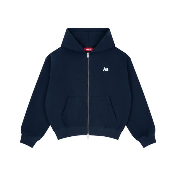  AASTU LOGO HOODIE VJPPRO ZIP // NAVY 