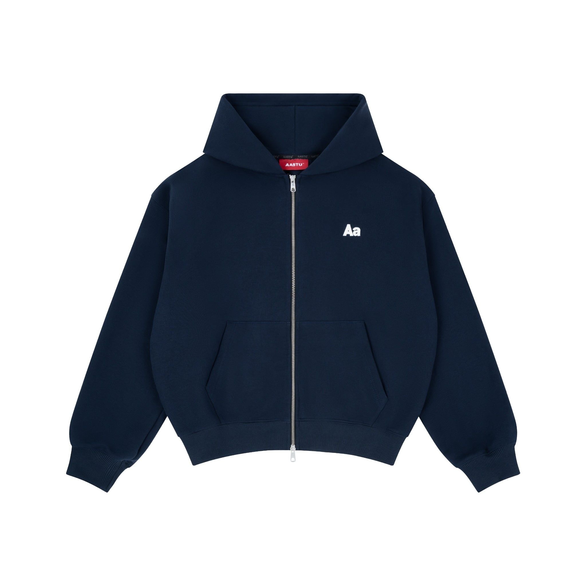  AASTU LOGO HOODIE VJPPRO ZIP // NAVY 