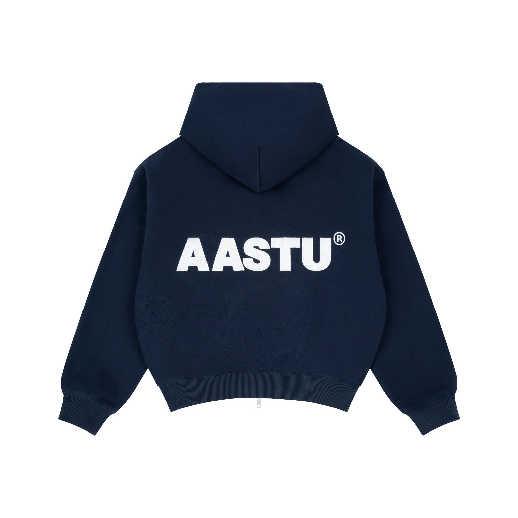 AASTU LOGO HOODIE VJPPRO ZIP // NAVY 