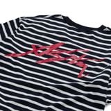  AASTU SIGNATURE STRIPED BLACK TEE  // WHITE 