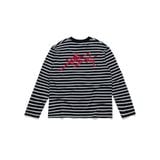  AASTU SIGNATURE STRIPED BLACK LONG SLEEVE  // WHITE 