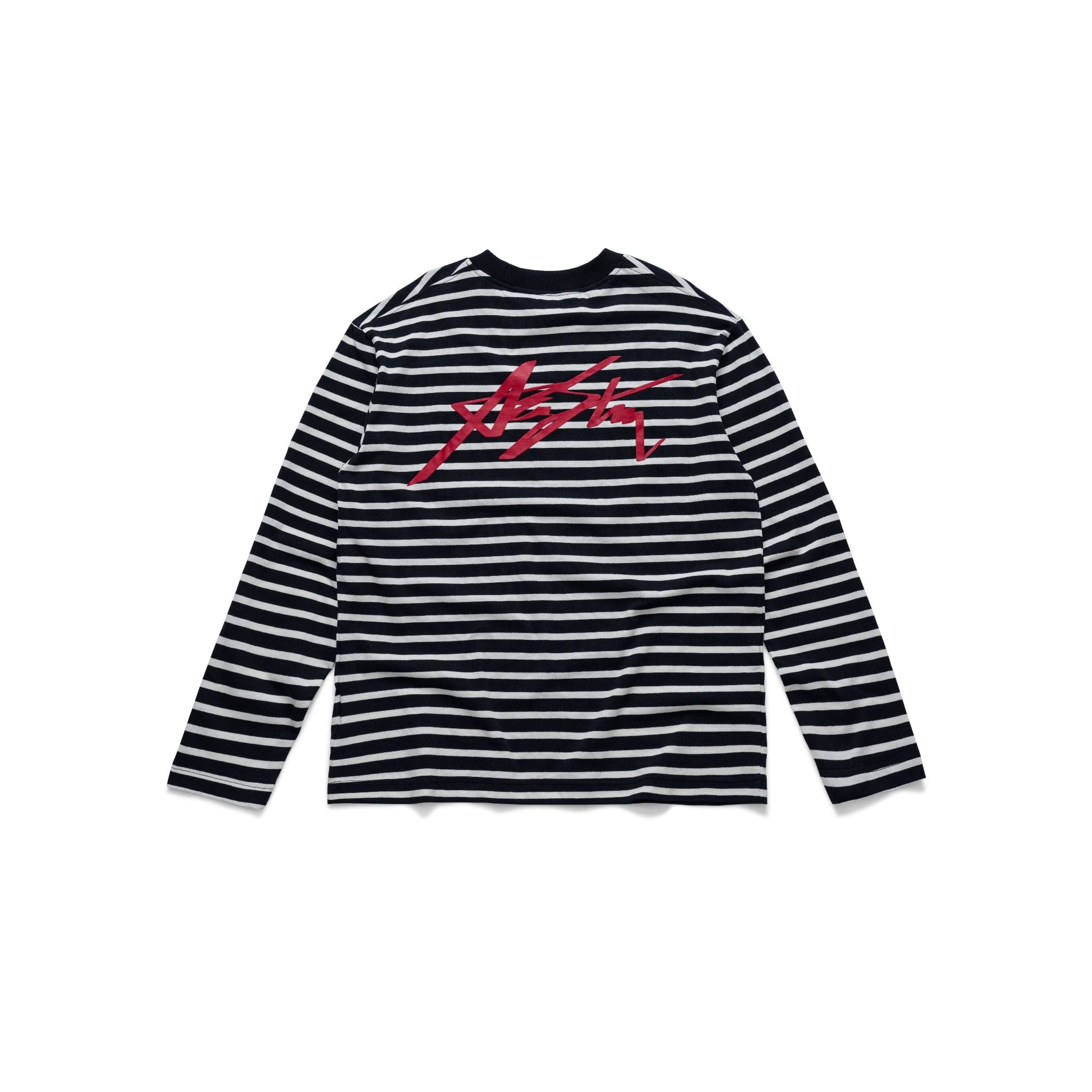  AASTU SIGNATURE STRIPED BLACK LONG SLEEVE  // WHITE 