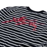  AASTU SIGNATURE STRIPED BLACK LONG SLEEVE  // WHITE 