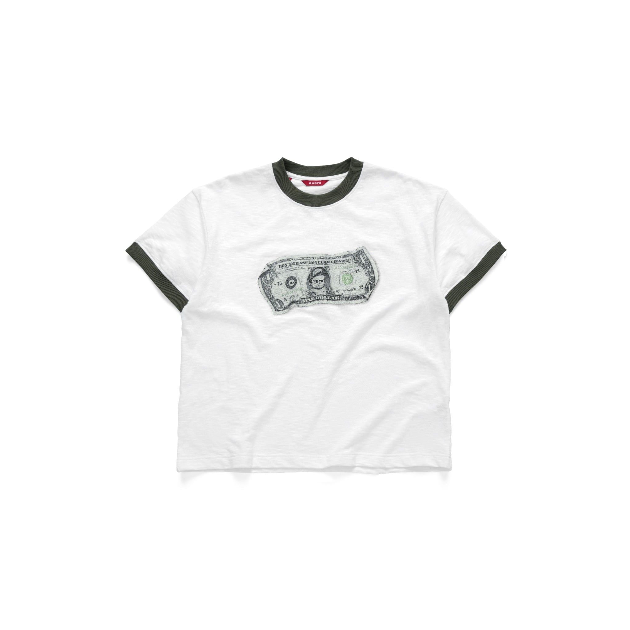  DOLLAR BOY RINGER SLUB TEE // WHITE 