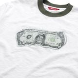  DOLLAR BOY RINGER SLUB TEE // WHITE 