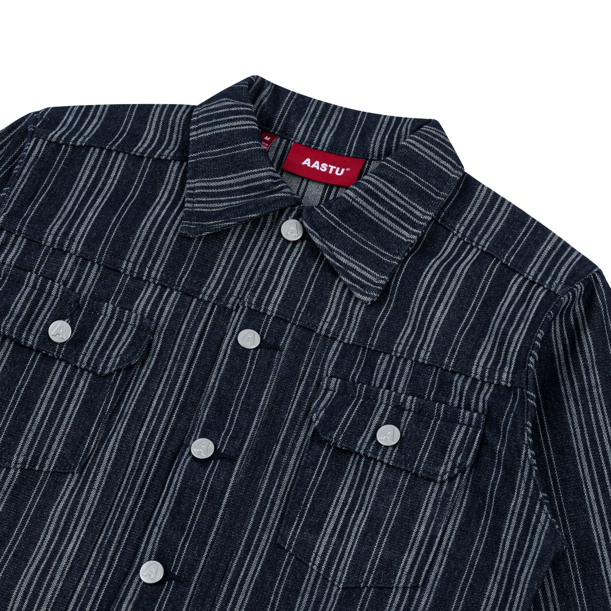  AA DENIM JACKET // BLUE STRIPED 