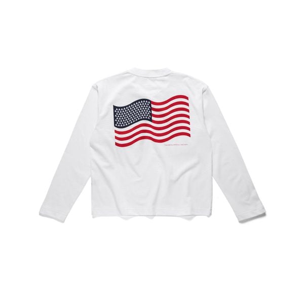  AASTU FLAG V2 LONG SLEEVE // WHITE 