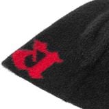  AA LOGO BEANIE // BLACK-RED 
