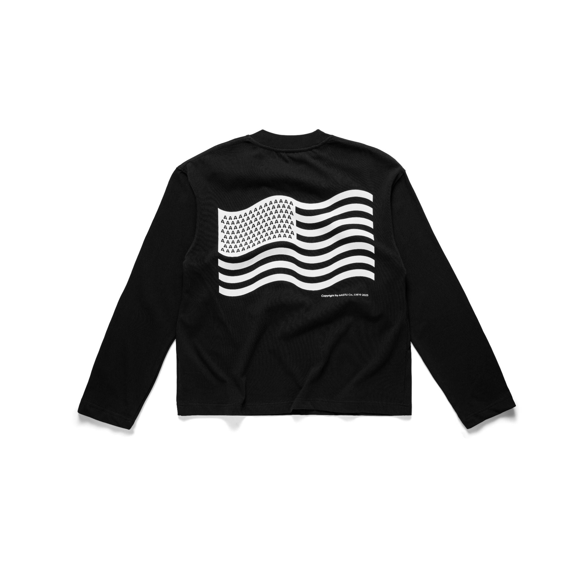  AASTU FLAG V2 LONG SLEEVE // BLACK 