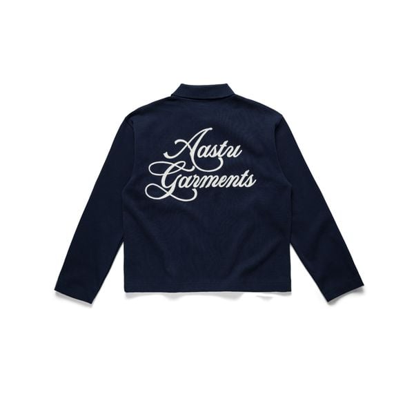  AASTU GARMENT LONG SLEEVE POLO // NAVY 