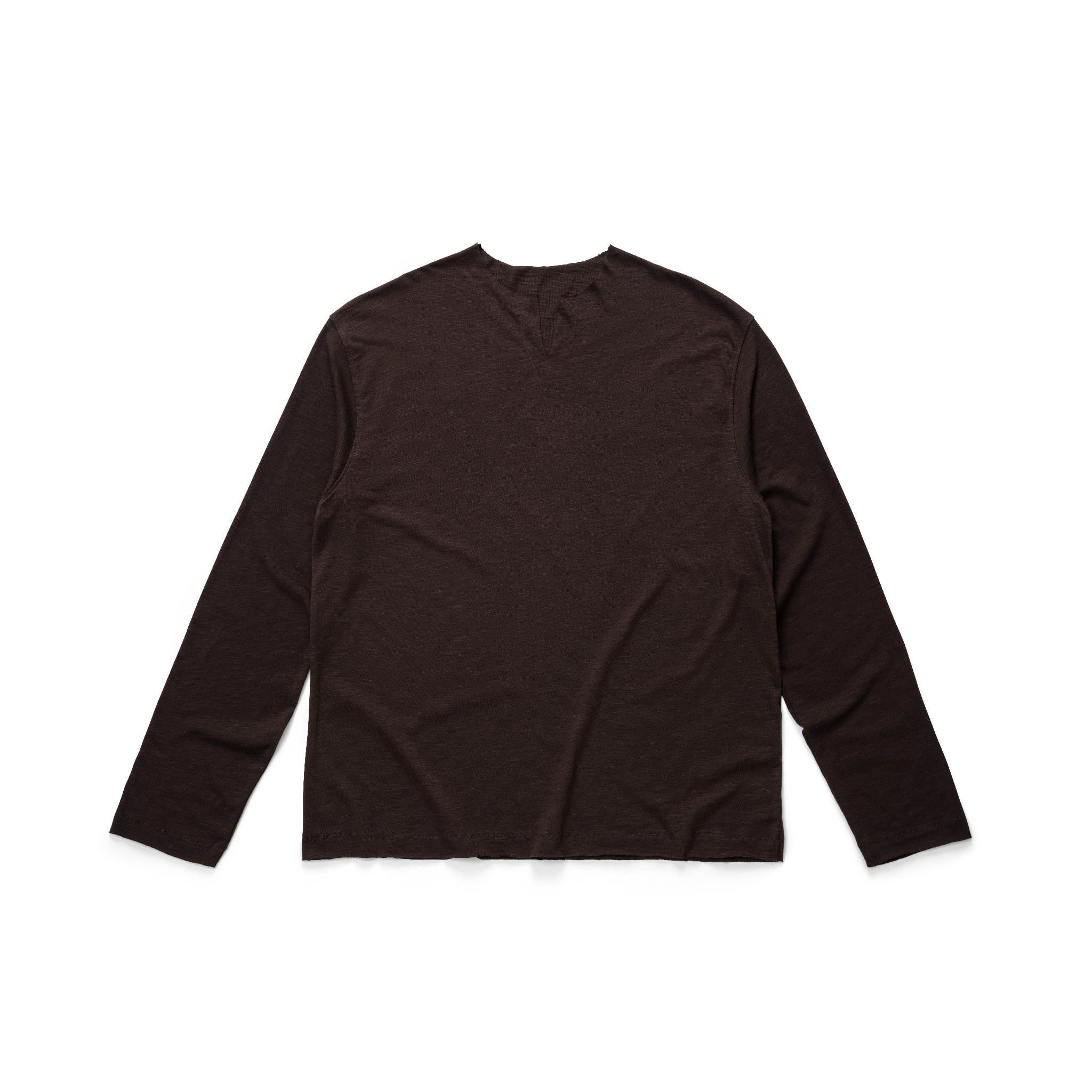  AASTU.CO SLUB LONG SLEEVE // BROWN 