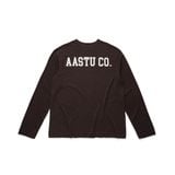  AASTU.CO SLUB LONG SLEEVE // BROWN 