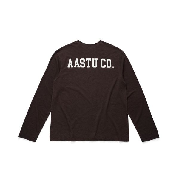  AASTU.CO SLUB LONG SLEEVE // BROWN 