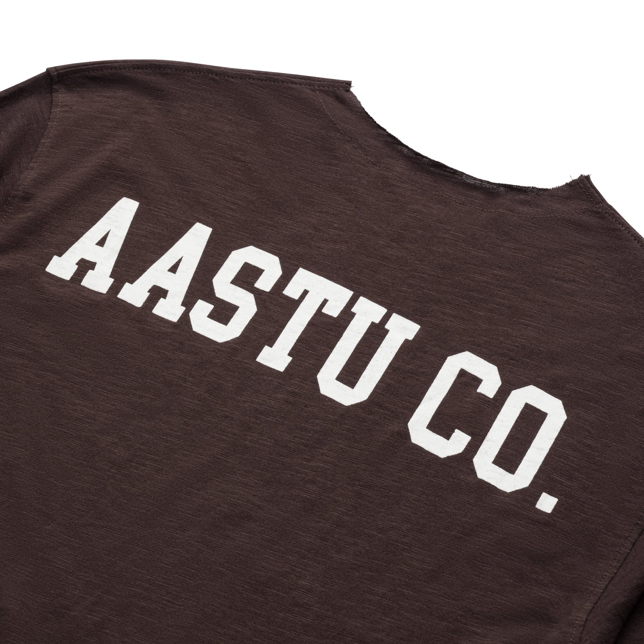  AASTU.CO SLUB LONG SLEEVE // BROWN 