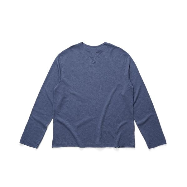  AASTU.CO SLUB LONG SLEEVE // MIST BLUE 