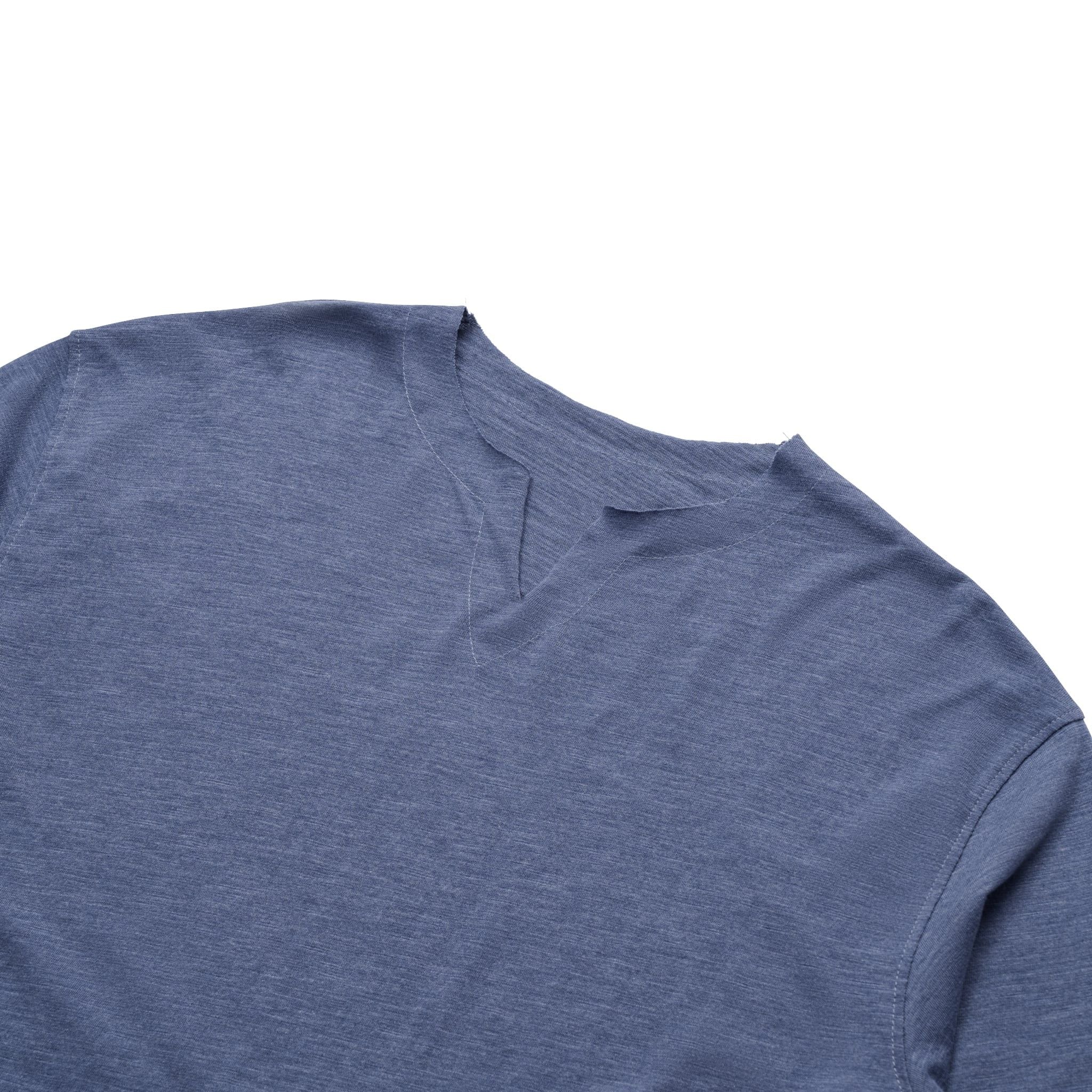  AASTU.CO SLUB LONG SLEEVE // MIST BLUE 