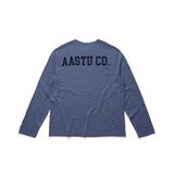  AASTU.CO SLUB LONG SLEEVE // MIST BLUE 