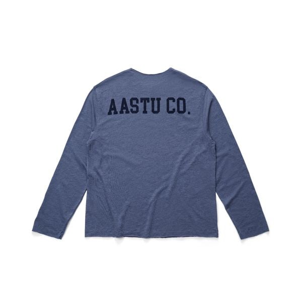  AASTU.CO SLUB LONG SLEEVE // MIST BLUE 
