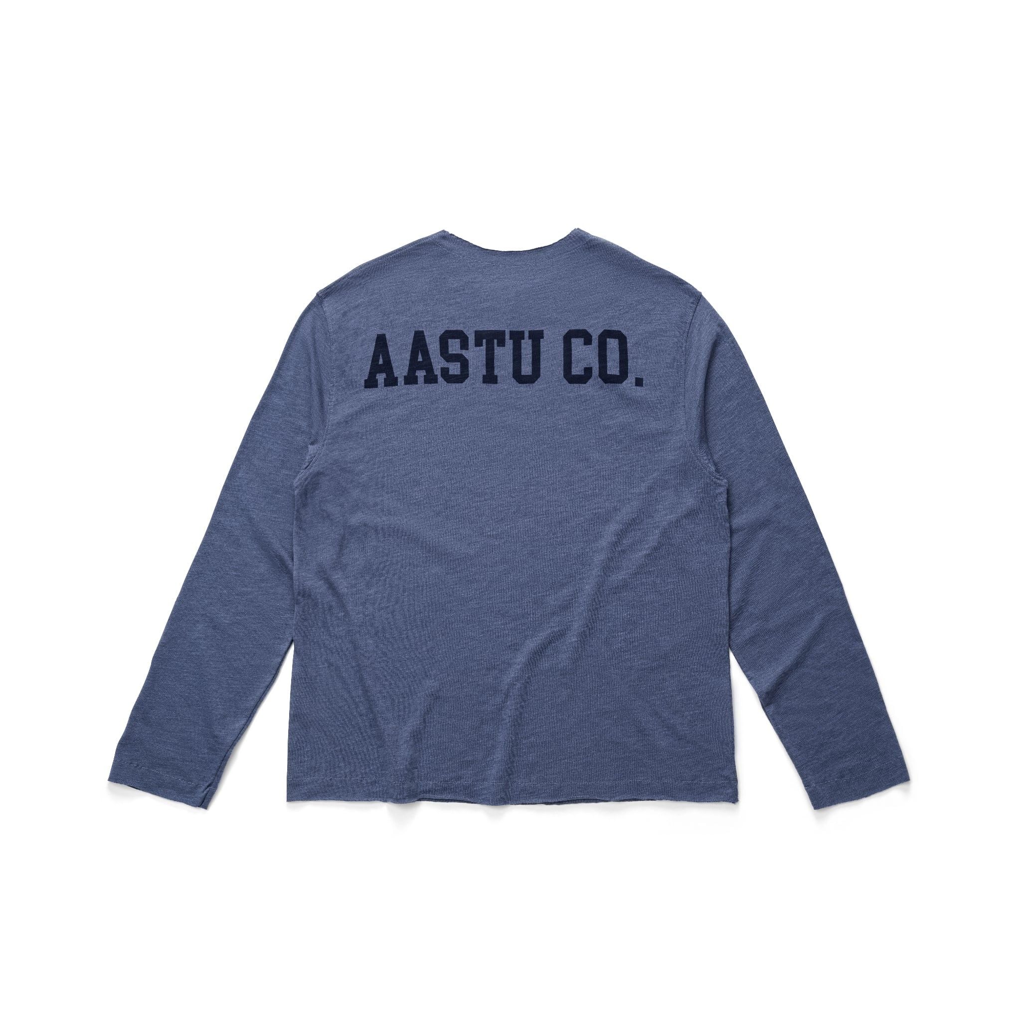  AASTU.CO SLUB LONG SLEEVE // MIST BLUE 