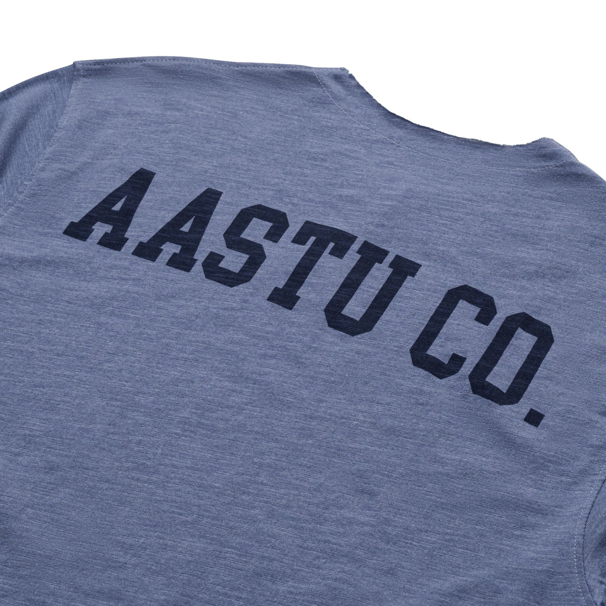  AASTU.CO SLUB LONG SLEEVE // MIST BLUE 