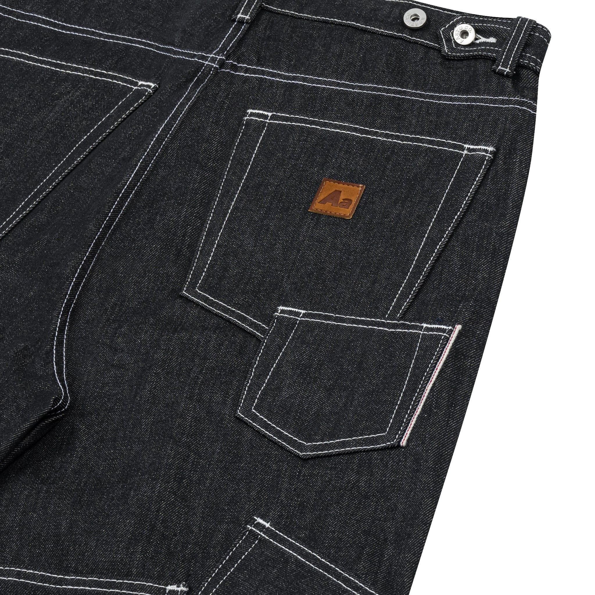  AA RAW DENIM MULTI POCKET PANTS // BLACK 