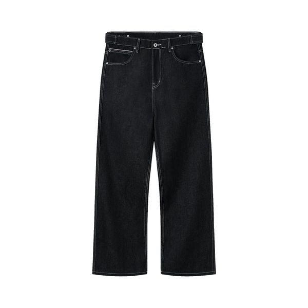  AA RAW DENIM MULTI POCKET PANTS // BLACK 
