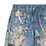  AA PRINTED KEYCHAIN JEANS // BLUE 