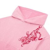  AA TIGER WAFFLE HOODIE // PINK 