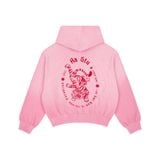  AA TIGER WAFFLE HOODIE // PINK 